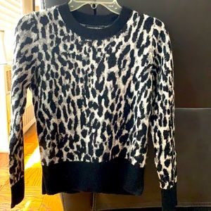 Banana Republic wool blend animal print sweater